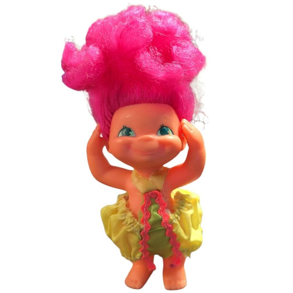 VTG Wet Noodles Doll & Shampoo Play Set Pink Hair Mattel's 1969 Original Outfit